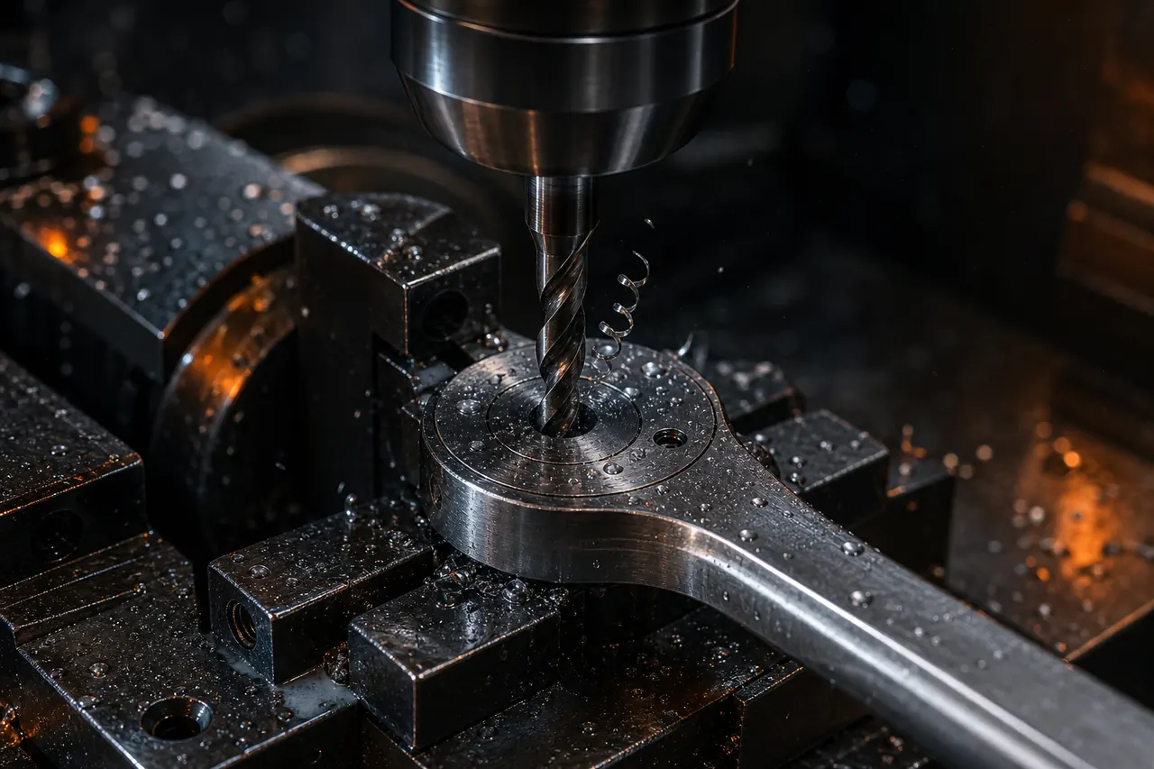 Center drilling manufacturing step