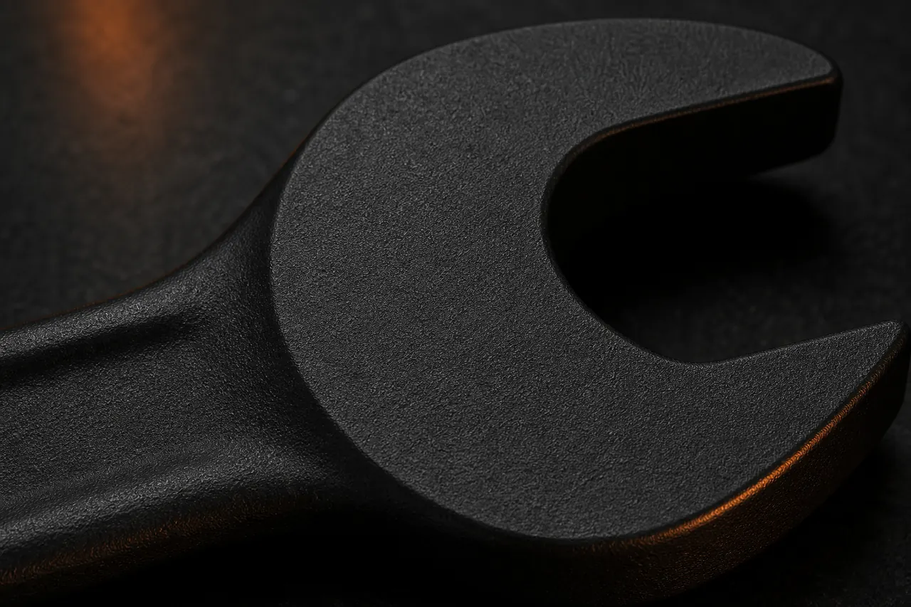 Black phosphating surface finish