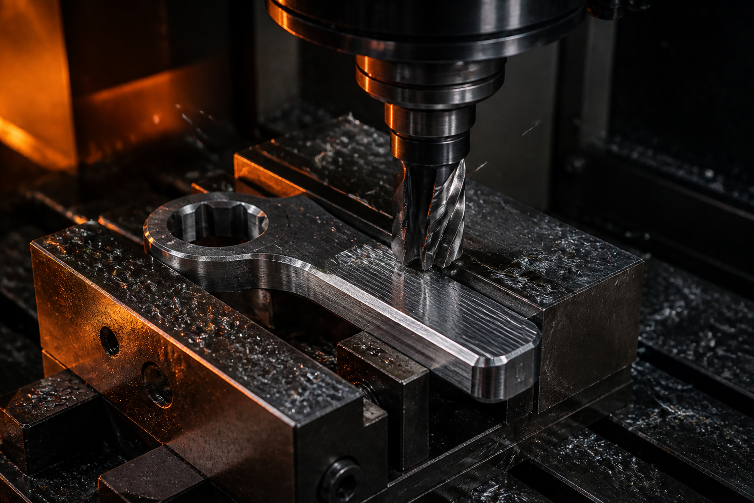 Milling flats manufacturing step