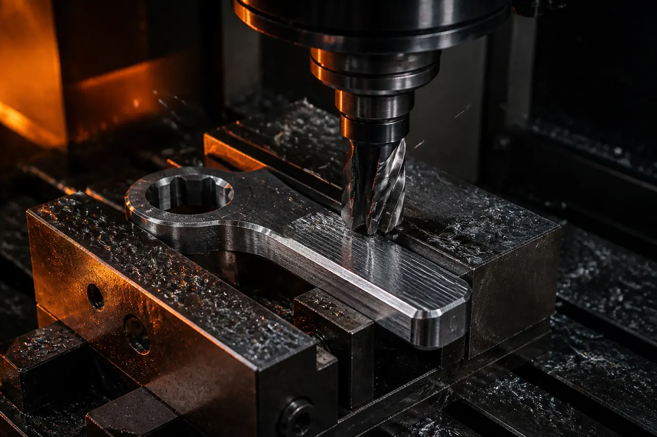 Milling flats manufacturing step